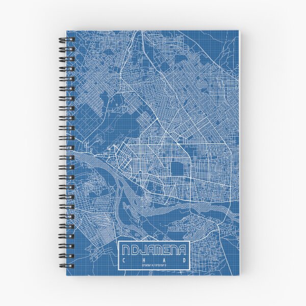 Item preview, N'Djamena City Map of Chad - Blueprint designed and sold by deMAP.