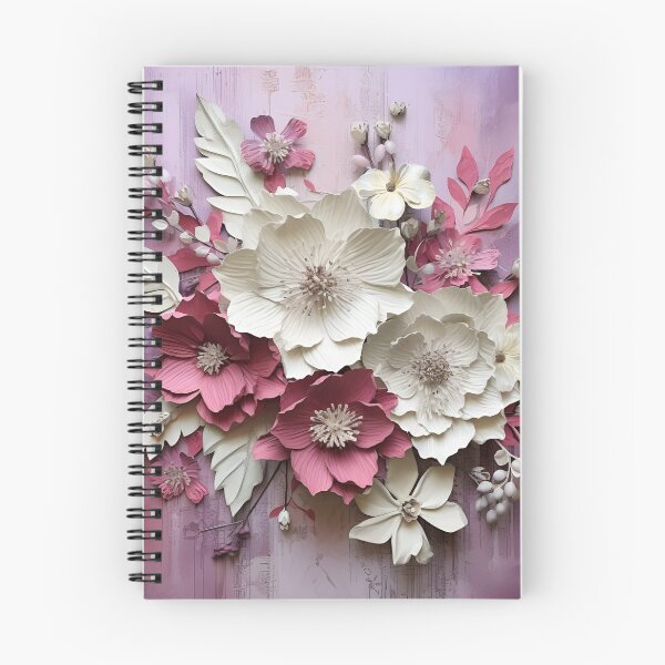 Item preview, 3 dimensional colorful flowers art print designed and sold by dcrc.
