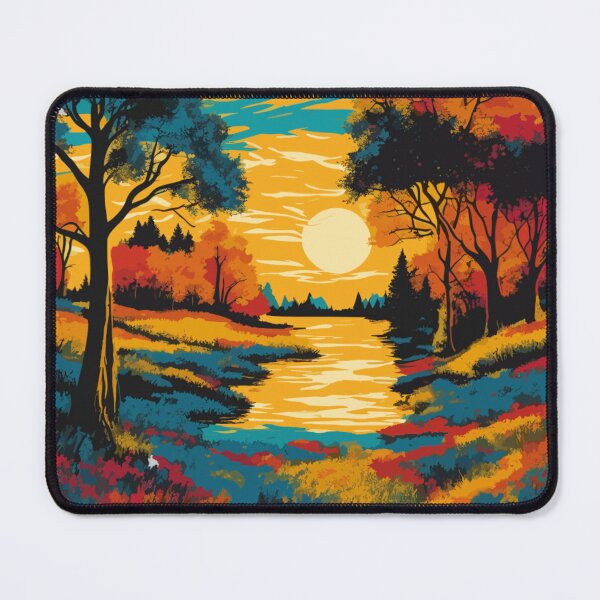 Item preview, Golden Path to Serenity: Enchanted by Whispers of Fall - Autumn Themed designed and sold by MindfulVisionz.