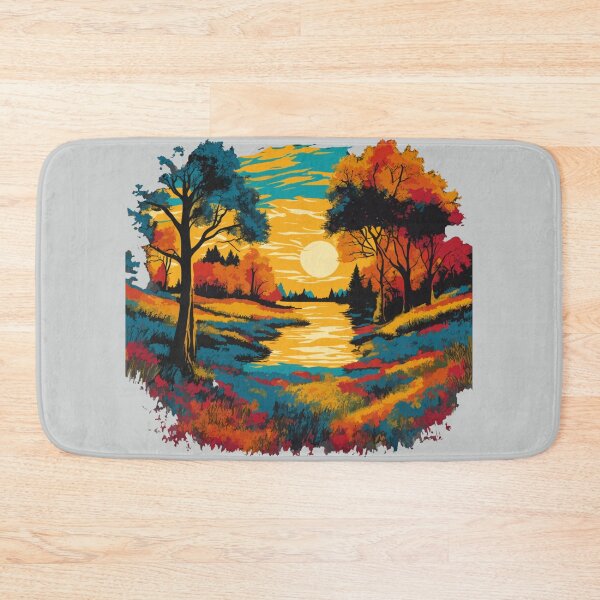 Item preview, Golden Path to Serenity: Enchanted by Whispers of Fall - Autumn Themed designed and sold by MindfulVisionz.