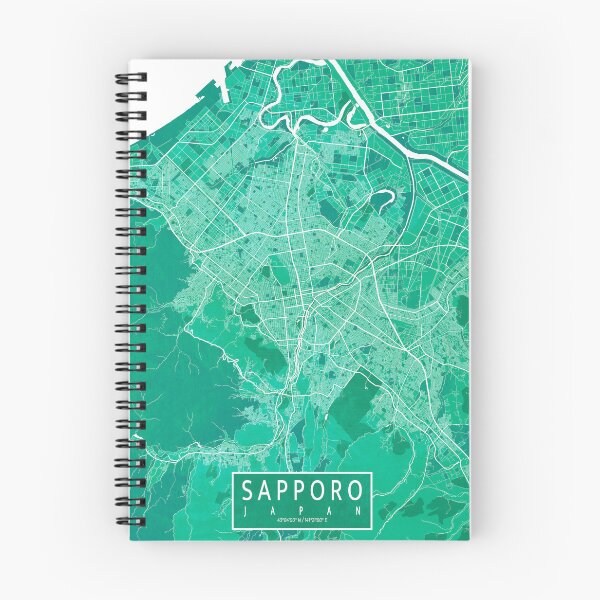 Item preview, Sapporo City Map of Japan - Watercolor designed and sold by deMAP.
