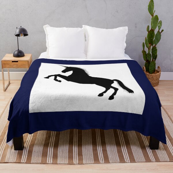 Item preview, Black and White Horse Unicorn  designed and sold by Lar888.