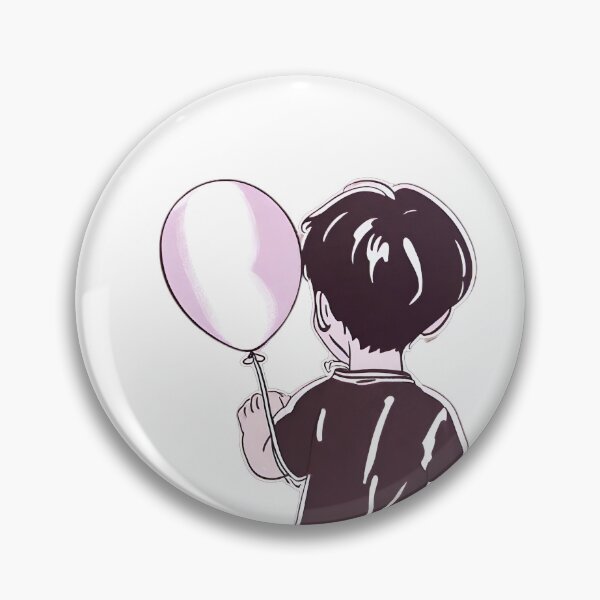 Item preview, little boy with balloon designed and sold by jo-heyme.