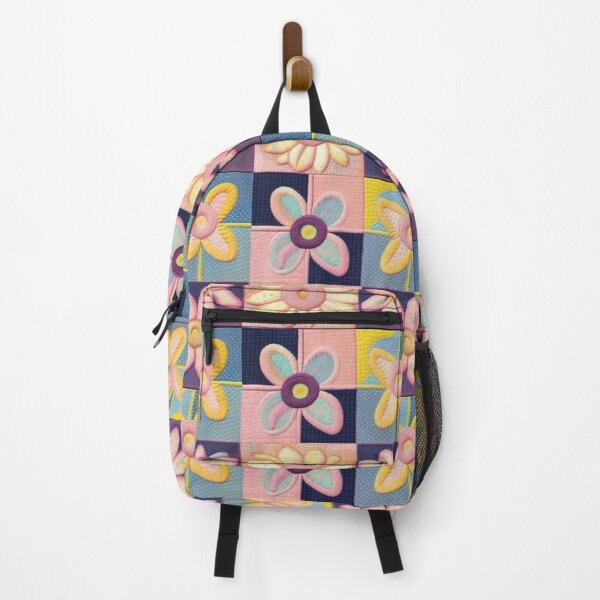 Item preview, Pink and blue floral quilt designed and sold by Roxburylane.