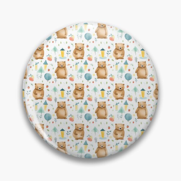 Artikelvorschau, Bear Hugs: Adorable Grizzly Bear Embracing the Summer Warmth entworfen und verkauft von qoodesignstudio.