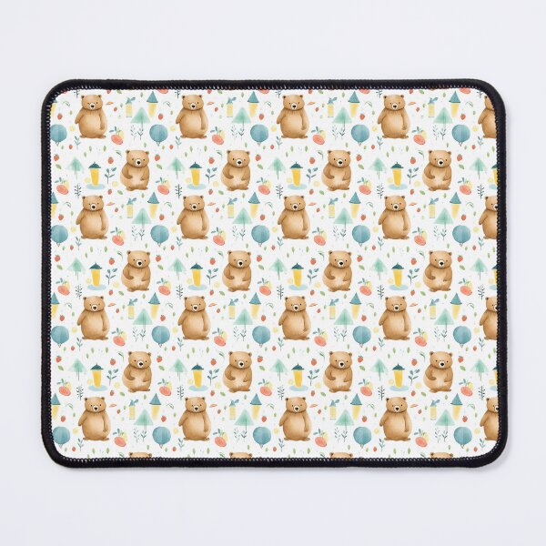 Artikelvorschau, Bear Hugs: Adorable Grizzly Bear Embracing the Summer Warmth entworfen und verkauft von qoodesignstudio.