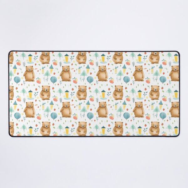 Artikelvorschau, Bear Hugs: Adorable Grizzly Bear Embracing the Summer Warmth entworfen und verkauft von qoodesignstudio.