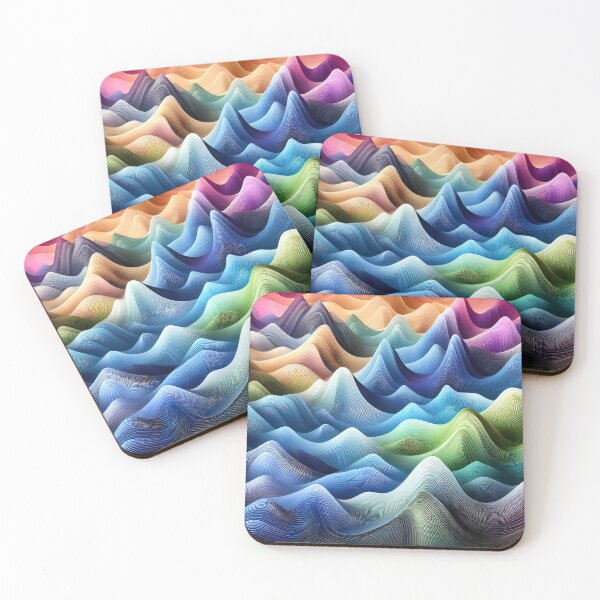 Item preview, Vibrant waves landscape designed and sold by VisualFeeling.