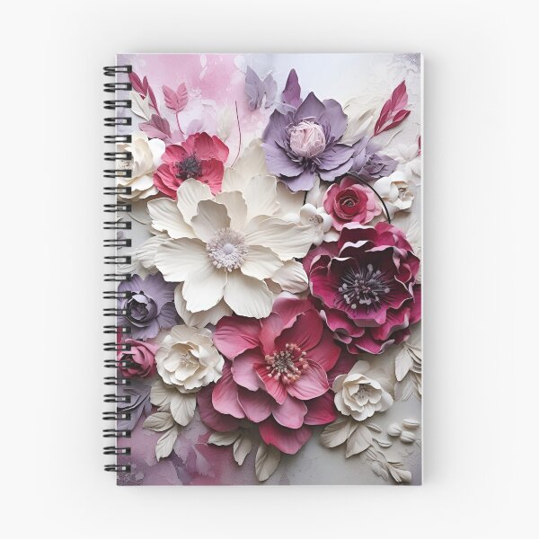 Item preview, 3 dimensional colorful flowers art print designed and sold by dcrc.
