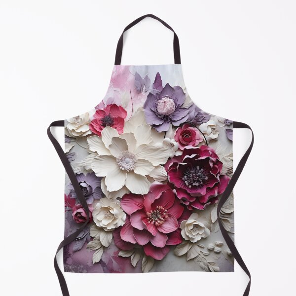 Item preview, 3 dimensional colorful flowers art print designed and sold by dcrc.