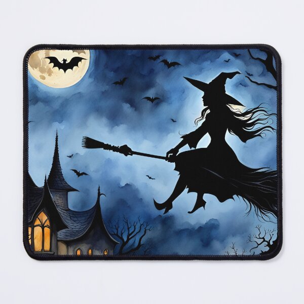 Item preview, Witch Flying on Broomstick designed and sold by AuroraSpringer.