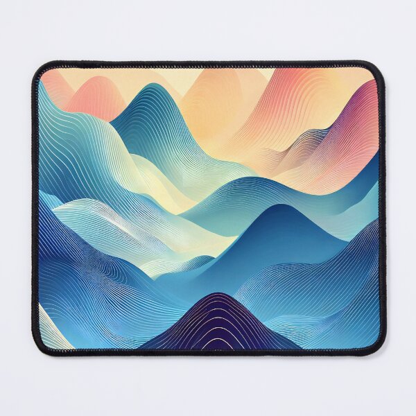 Item preview, Colorful waves landscape designed and sold by VisualFeeling.