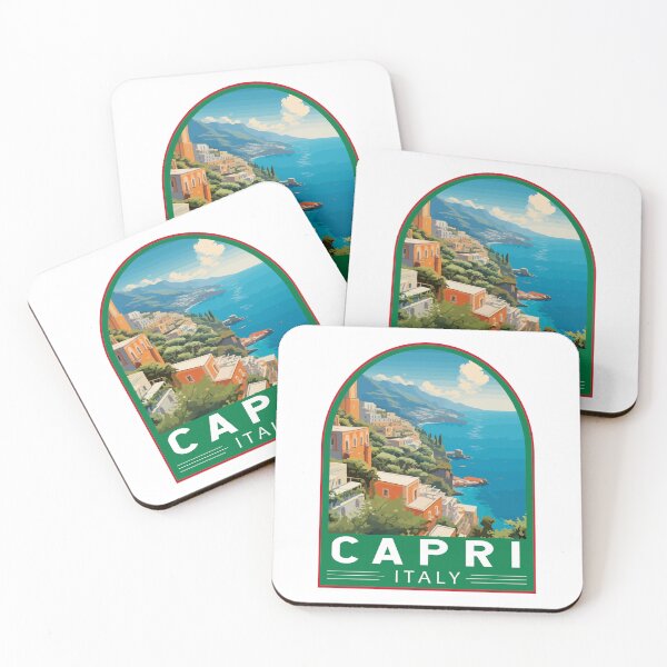 Item preview, Capri Italy Travel Art Emblem designed and sold by KrisSidDesigns.