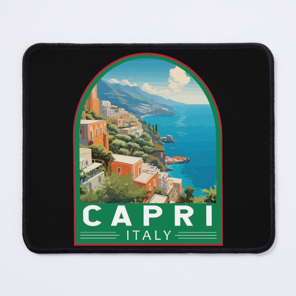 Item preview, Capri Italy Travel Art Emblem designed and sold by KrisSidDesigns.