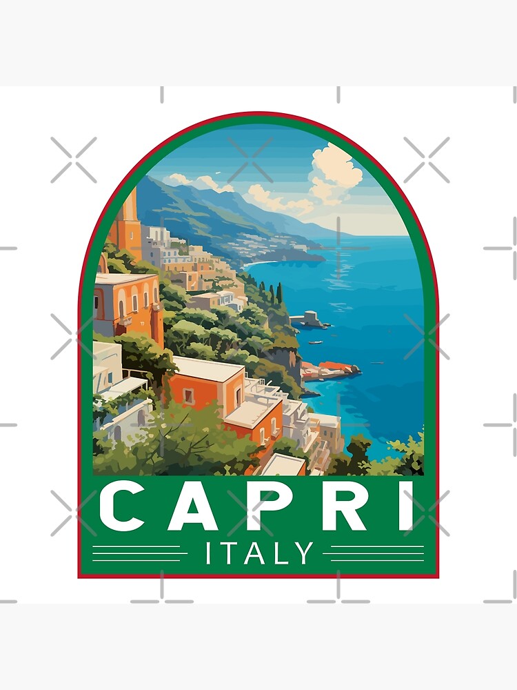 絵画 CARTUSIA CAPRI vintage poster Carthusia, Profumi di Capri | Original Vintage Poster
