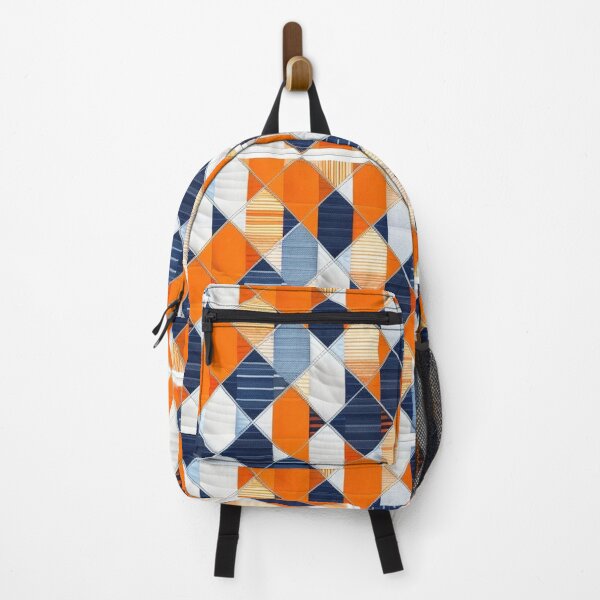 Item preview, Orange denim Patchwork  designed and sold by Roxburylane.