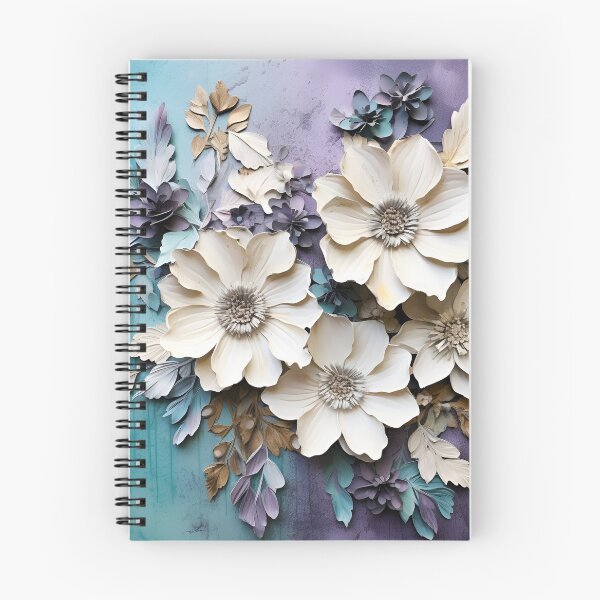 Item preview, 3 dimensional colorful flowers art print designed and sold by dcrc.