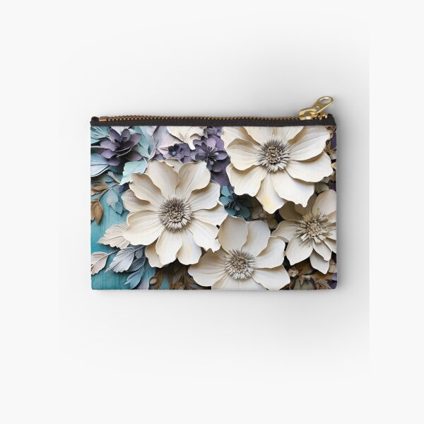 Item preview, 3 dimensional colorful flowers art print designed and sold by dcrc.