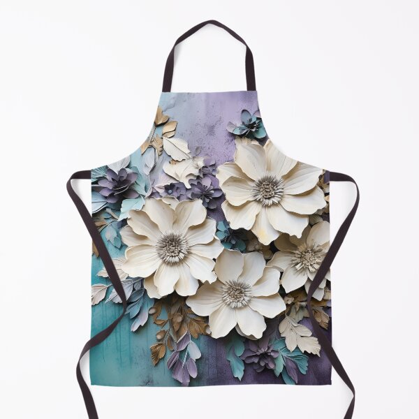 Item preview, 3 dimensional colorful flowers art print designed and sold by dcrc.