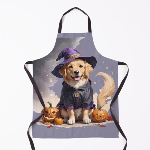 Artikelvorschau, Magische Halloween-Golden-Retriever-Hexe entworfen und verkauft von DevushkaStore.