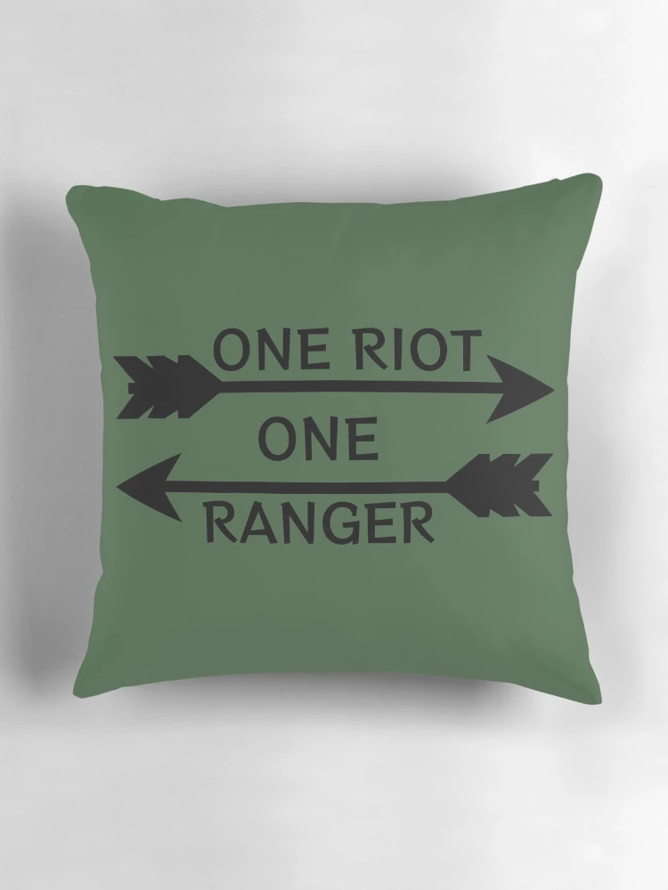 Thumbnail 3 of 4, Pillow, One Riot, One Ranger designed and sold by GatheringGround.