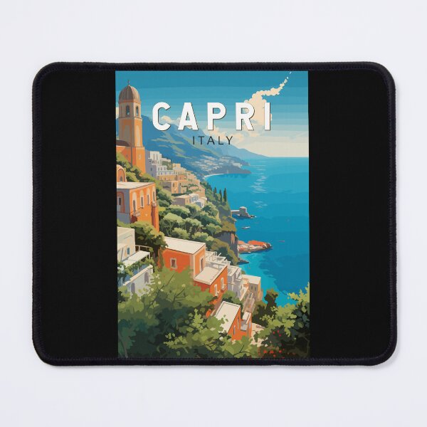Item preview, Capri Italy Travel Art Vintage designed and sold by KrisSidDesigns.