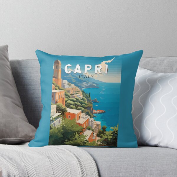 Item preview, Capri Italy Travel Art Vintage designed and sold by KrisSidDesigns.