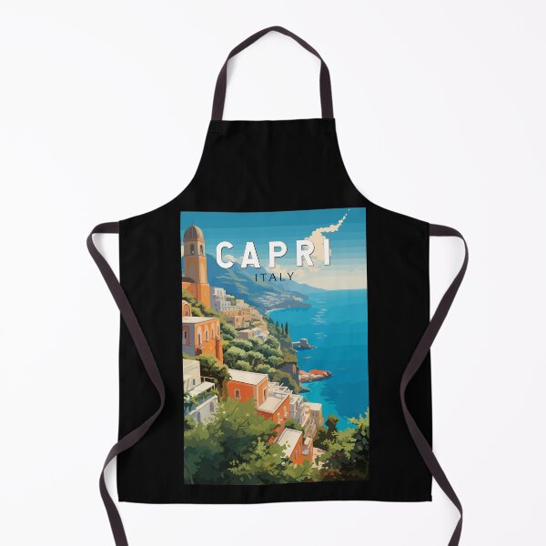Item preview, Capri Italy Travel Art Vintage designed and sold by KrisSidDesigns.