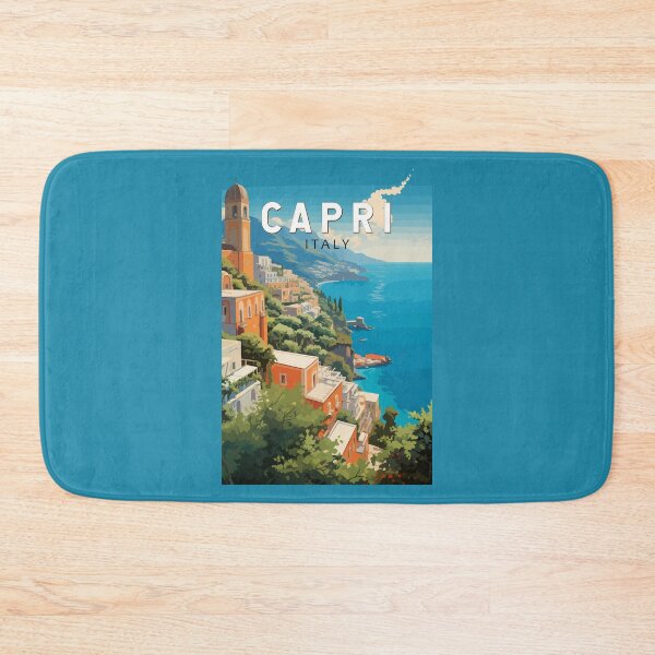 Item preview, Capri Italy Travel Art Vintage designed and sold by KrisSidDesigns.