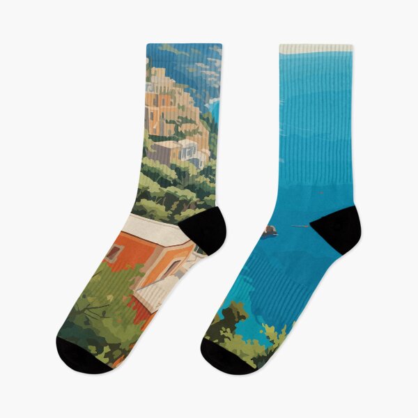 Item preview, Capri Italy Travel Art Vintage designed and sold by KrisSidDesigns.