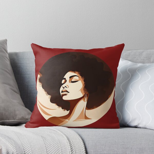 Item preview, Beautiful african american woman with afro hairstyle illustration designed and sold by RitaMarat.