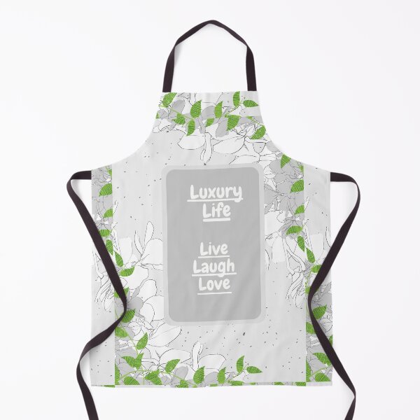 Item preview, Luxury Life, White Flowers, Live, Laugh, Love designed and sold by NettiesWallArt.