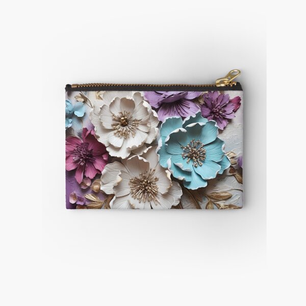 Item preview, 3 dimensional colorful flowers art print designed and sold by dcrc.