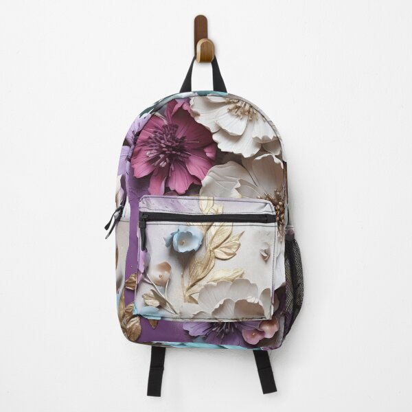 Item preview, 3 dimensional colorful flowers art print designed and sold by dcrc.