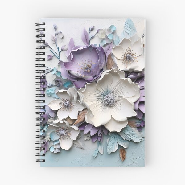 Item preview, 3 dimensional colorful flowers art print designed and sold by dcrc.