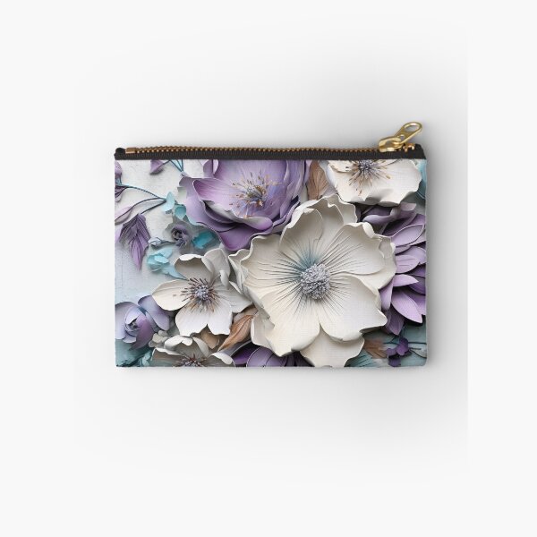 Item preview, 3 dimensional colorful flowers art print designed and sold by dcrc.
