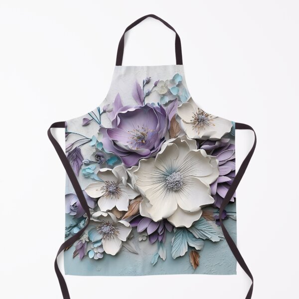 Item preview, 3 dimensional colorful flowers art print designed and sold by dcrc.