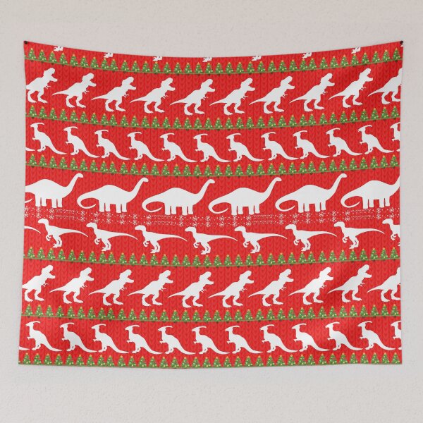 Item preview, Ugly Christmas Dinosaur Sweater designed and sold by caileag.
