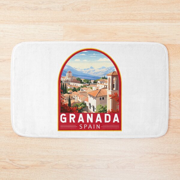 Item preview, Granada Spain Travel Art Emblem designed and sold by KrisSidDesigns.