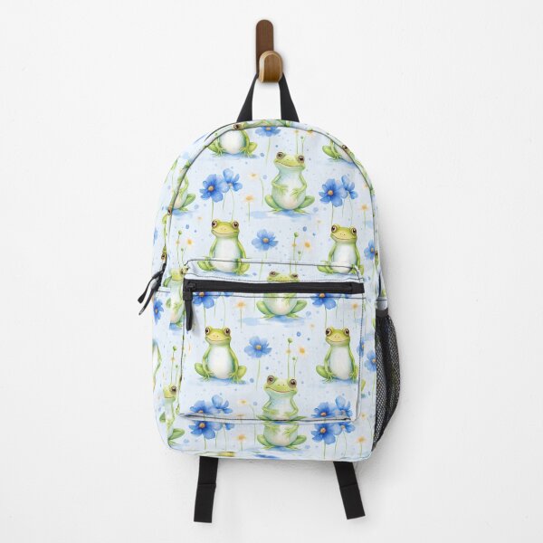 Item preview, Journey of Joy: Cute Frog Embracing the Summer Rain designed and sold by qoodesignstudio.