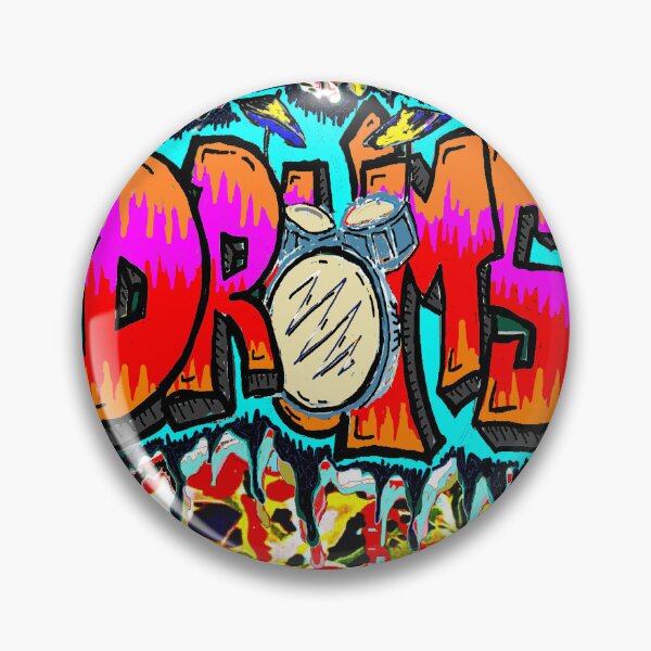 Item preview, drums, art ,pop graffiti drums designed and sold by LowEndGraphics.