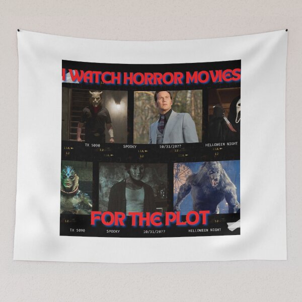 Item preview, I watch horror movies for the plot designed and sold by Lucinda Theodore.