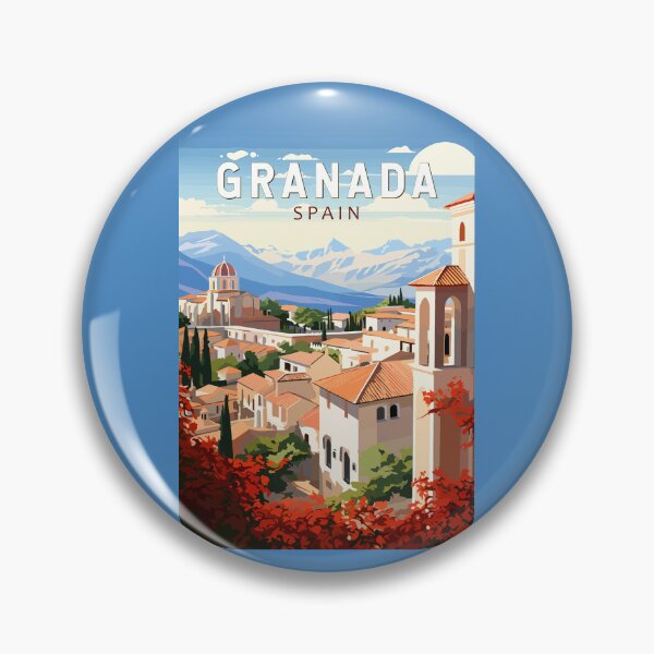 Artikelvorschau, Granada Spanien Reisekunst Vintage entworfen und verkauft von KrisSidDesigns.