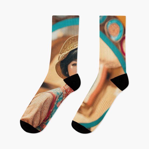 Item preview, Portrait of Asian woman in hat designed and sold by jsebouvi.