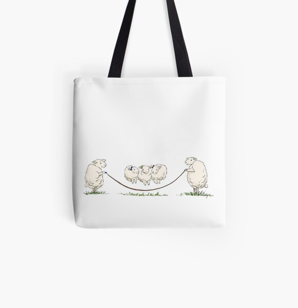 three little sisters having fun All Over Print Tote Bag