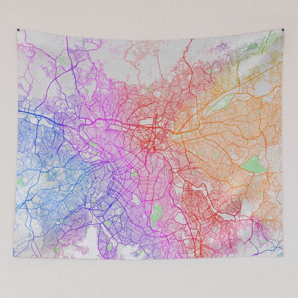 Item preview, Sao Paulo City Map of Brazil - Colorful designed and sold by deMAP.