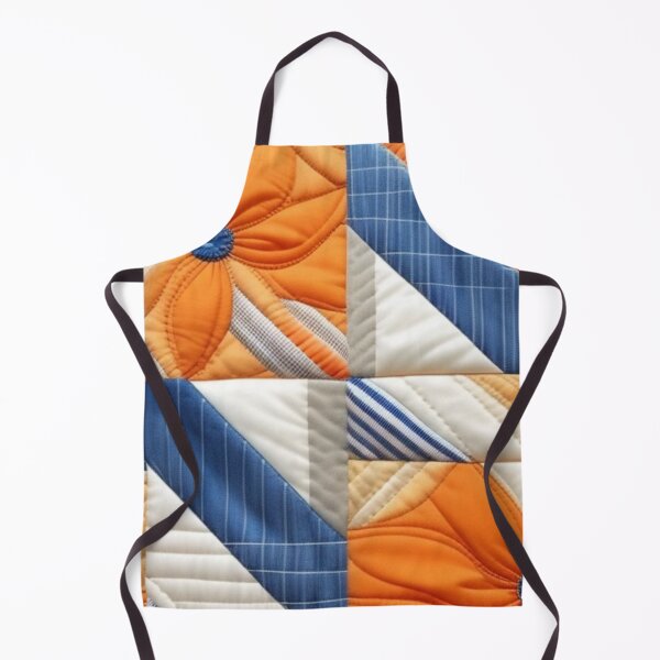 Aperçu de l'œuvre Modèle de courtepointe en denim orange créée et vendue par Roxburylane.