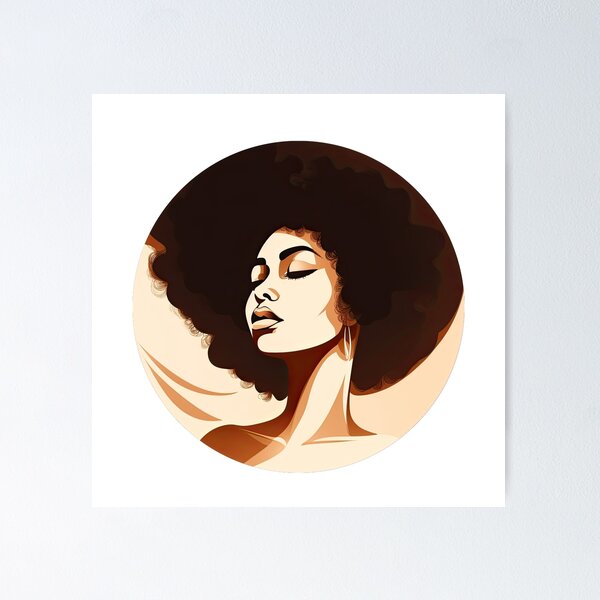Item preview, Beautiful african american woman illustration designed and sold by RitaMarat.