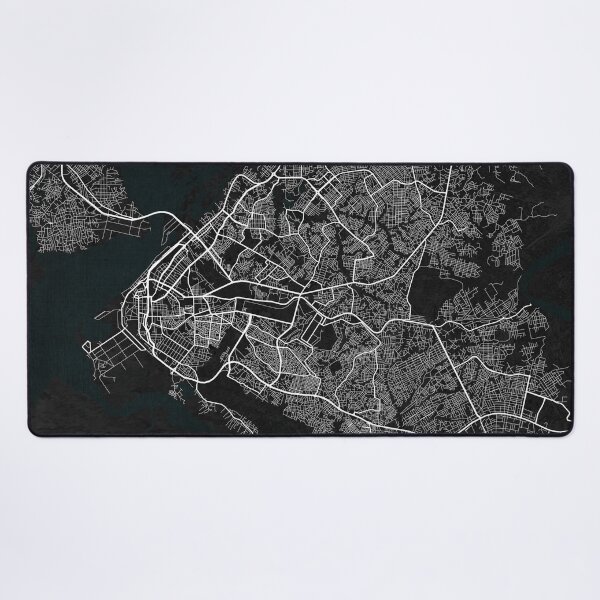 Item preview, Douala City Map of Cameroon - Dark designed and sold by deMAP.