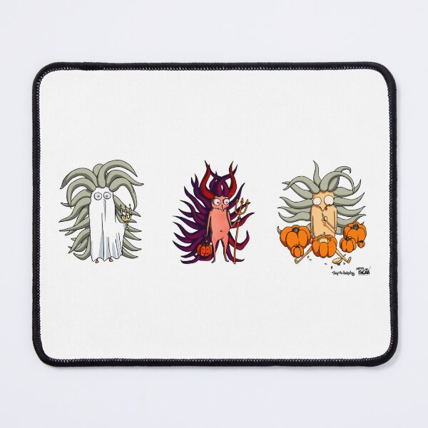 Item preview, Trap the Hedgehog Halloween Trio: Ghostly Ghost, Devilish Devil, and Pumpkin Carver! designed and sold by ArtBySigita.
